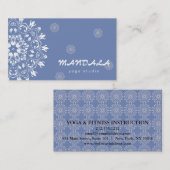 MANDALA LOGO GEPERSONALISEERD YOGA INSTRUCTOR VISITEKAARTJE (Voorkant / Achterkant)