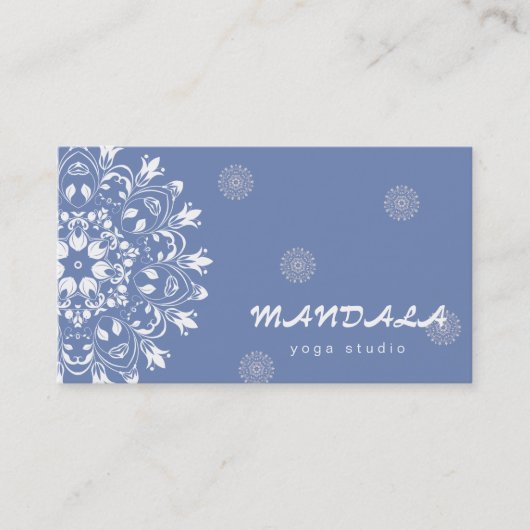 MANDALA LOGO GEPERSONALISEERD YOGA INSTRUCTOR VISITEKAARTJE (Voorkant)