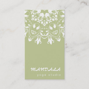 MANDALA LOGO OP MAAT GEMAakte YOGA-INSTRUCTEUR Visitekaartje