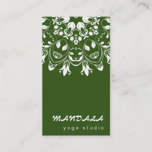 MANDALA LOGO OP MAAT GEMAakte YOGA-INSTRUCTEUR Visitekaartje