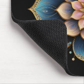 Mandala Lotus Bloem met Sprankelende Kristallen Muismat (Hoek)