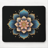 Mandala Lotus Bloem met Sprankelende Kristallen Muismat (Voorkant)
