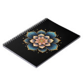 Mandala Lotus Bloem met Sprankelende Kristallen Notitieboek (Linkerzijde)