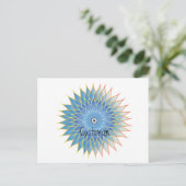 Mandala Lotus Blossom Thunder_Cove Briefkaart (Staand voorkant)