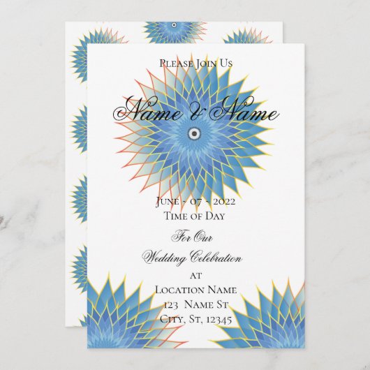 Mandala Lotus Blossom Thunder_Cove Kaart (Voorkant / Achterkant)