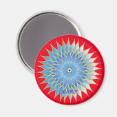 Mandala Lotus Blossom Thunder_Cove Magneet (Voorkant / Achterkant)