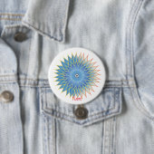 Mandala Lotus Blossom Thunder_Cove Ronde Button 7,6 Cm (In situ)