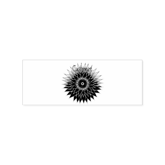 Mandala Lotus Blossom Thunder_Cove Rubberstempel (Afrduk)