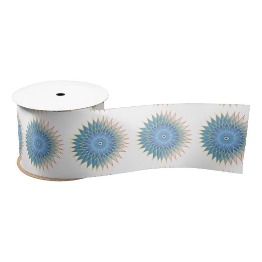 Mandala Lotus Blossom Thunder_Cove Satijnen Lint (Spoel)