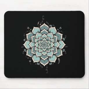 Mandala Lotus Boeddha Zen Kunst Botanische Succule Muismat