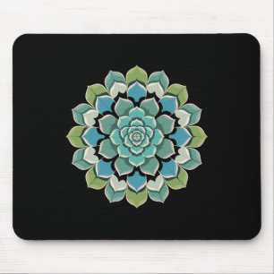 Mandala Lotus Boeddha Zen Kunst Botanische Succule Muismat