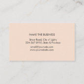 Mandala Lotus Flower Yoga Meditation Holistic Visitekaartje (Achterkant)