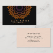 Mandala Lotus Flower Yoga Meditation Holistic Visitekaartje (Voorkant / Achterkant)