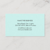 Mandala Lotus Flower Yoga Meditation Holistic Visitekaartje (Achterkant)