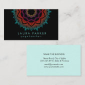 Mandala Lotus Flower Yoga Meditation Holistic Visitekaartje (Voorkant / Achterkant)