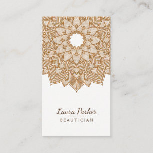 Mandala Lotus Flower Yoga Wellness Meditation Sand Visitekaartje