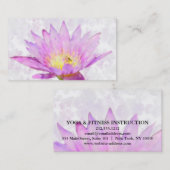 MANDALA LOTUS GEPERSONALISEERD YOGA INSTRUCTOR VISITEKAARTJE (Voorkant / Achterkant)