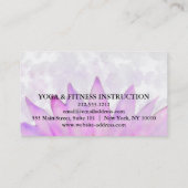 MANDALA LOTUS GEPERSONALISEERD YOGA INSTRUCTOR VISITEKAARTJE (Achterkant)