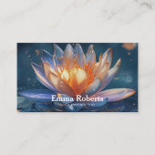 MANDALA LOTUS GEPERSONALISEERD YOGA INSTRUCTOR VISITEKAARTJE (Voorkant)