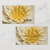 MANDALA LOTUS GEPERSONALISEERD YOGA INSTRUCTOR VISITEKAARTJE (Voorkant / Achterkant)