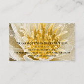 MANDALA LOTUS GEPERSONALISEERD YOGA INSTRUCTOR VISITEKAARTJE (Achterkant)
