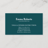 MANDALA LOTUS GEPERSONALISEERD YOGA INSTRUCTOR VISITEKAARTJE (Achterkant)