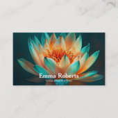 MANDALA LOTUS GEPERSONALISEERD YOGA INSTRUCTOR VISITEKAARTJE (Voorkant)