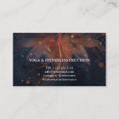 MANDALA LOTUS GEPERSONALISEERD YOGA INSTRUCTOR VISITEKAARTJE (Achterkant)