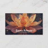 MANDALA LOTUS GEPERSONALISEERD YOGA INSTRUCTOR VISITEKAARTJE (Voorkant)