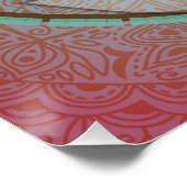 Mandala Lotus Meditation Circle Poster (Hoek)