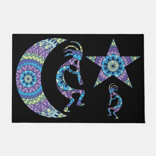 Mandala Maan Ster Kokopelli Deurmat (Voorkant)