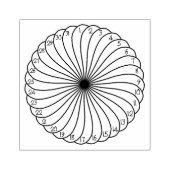 Mandala Maandelijkse Tracker voor Bujo Wood Art St Rubberstempel (Afrduk)