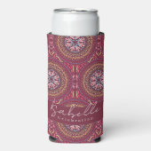 Mandala Magenta Seltzer Koelbox Blikjeskoeler (Seltzer Voorkant)