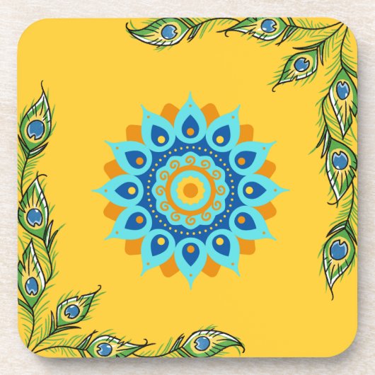 "Mandala Magic" Bier Onderzetter (Voorkant)