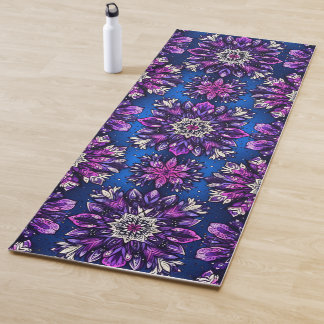 Mandala Magic Yoga Mat – Levendig Paars & Roze