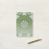 Mandala maken, alle punten voor één 5 post-it® notes (Op bureau)