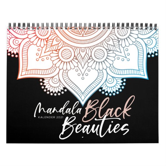 Mandala Malbuch für Erwachsene - Black Beauties Kalender (Hoes)