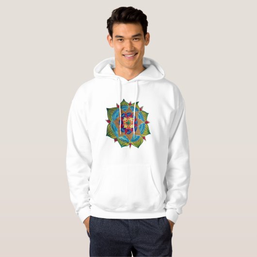 Mandala Mannen Hoodie (Voorkant volledig)