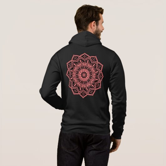 Mandala Mannen Hoodie (Achterkant volledig)