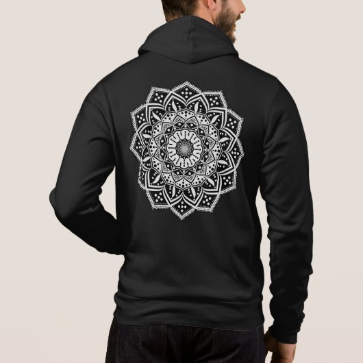 Mandala Mannen Hoodie (Achterkant)