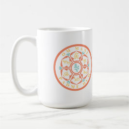 Mandala Mantra 2-tone koffie Mok
