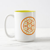 Mandala Mantra Tweekleurige Koffiemok (Links)