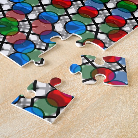 Mandala Marmers Patroon Legpuzzel (Zijkant)