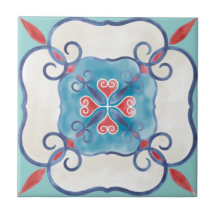 Mandala/Marokkaans Tile Patroon  Tegeltje