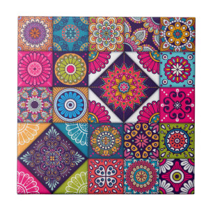 Mandala/Marokkaans Tile Patroon  Tegeltje