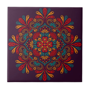 Mandala/Marokkaans Tile Patroon  Tegeltje