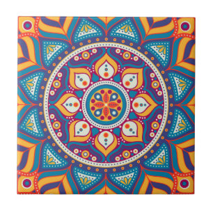 Mandala/Marokkaans Tile Patroon  Tegeltje