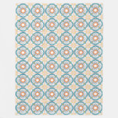 Mandala/Marokkaans Tile Pattern Fleece Deken (Voorkant)