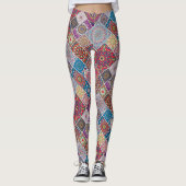 Mandala/Marokkaans Tile Pattern Leggings (Voorkant)