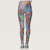 Mandala/Marokkaans Tile Pattern Leggings (Voorkant)